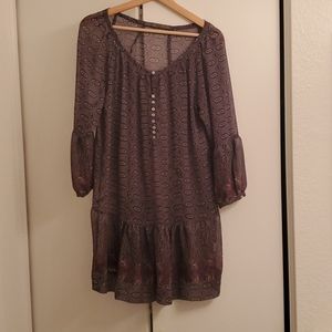 Zara sheer boho dress